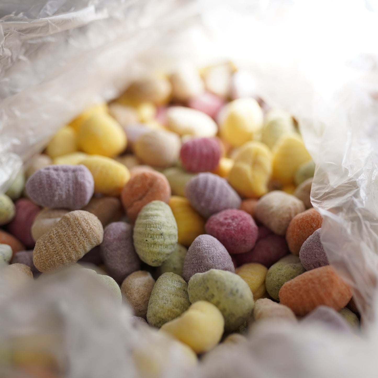 Bunte Gnocchi Mischung